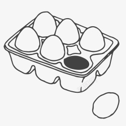 鸡蛋盒子素材鸡蛋盒子案矢量图高清图片