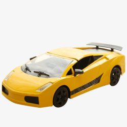 黄色小汽车模型素材