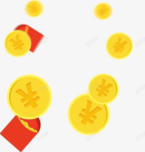 双十一大发红包金币png免抠素材_88icon https://88icon.com 双十一 红包 金币 金黄