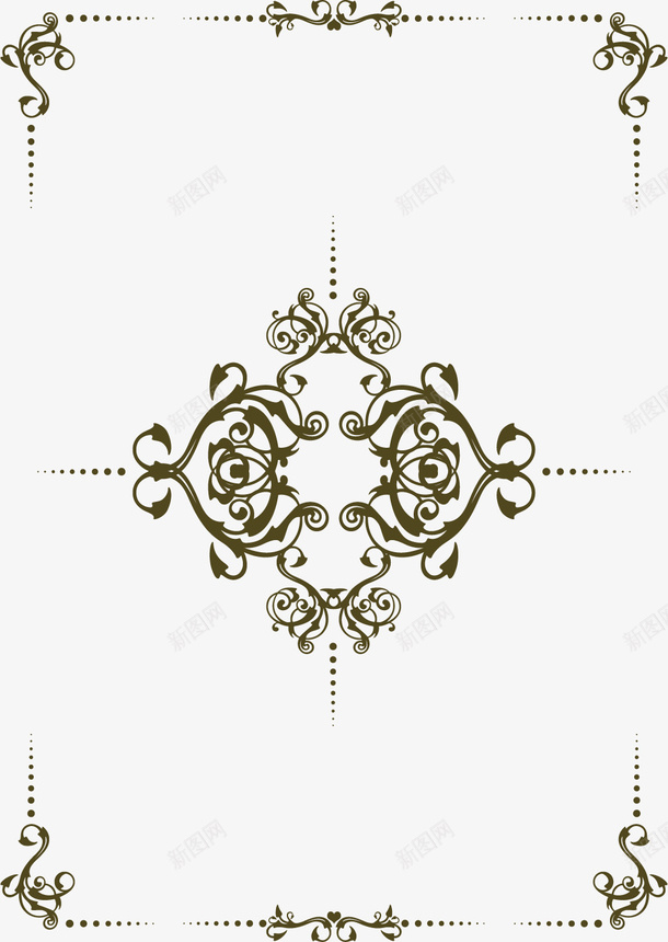 手绘花纹边框png免抠素材_88icon https://88icon.com 复古 手绘 花纹边框