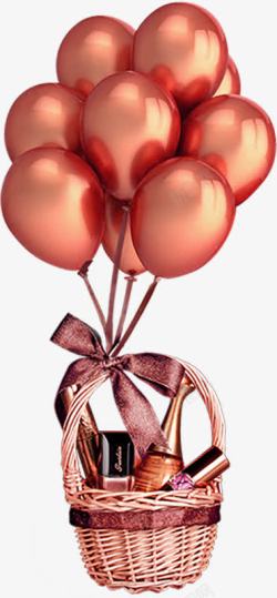 红色气球装饰元素素材