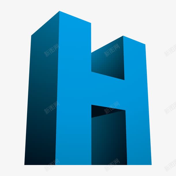 3D英语字母Hpng免抠素材_88icon https://88icon.com 3D 3D英语字母H H 字母H 立体 英语 蓝色