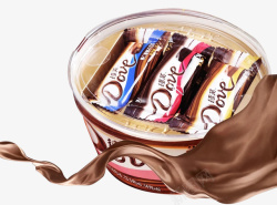 童年零食小吃进口巧克力礼盒德芙散装高清图片