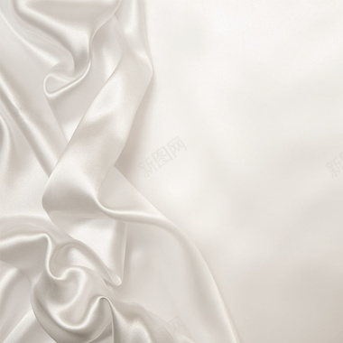 浪漫白色绸缎背景图背景