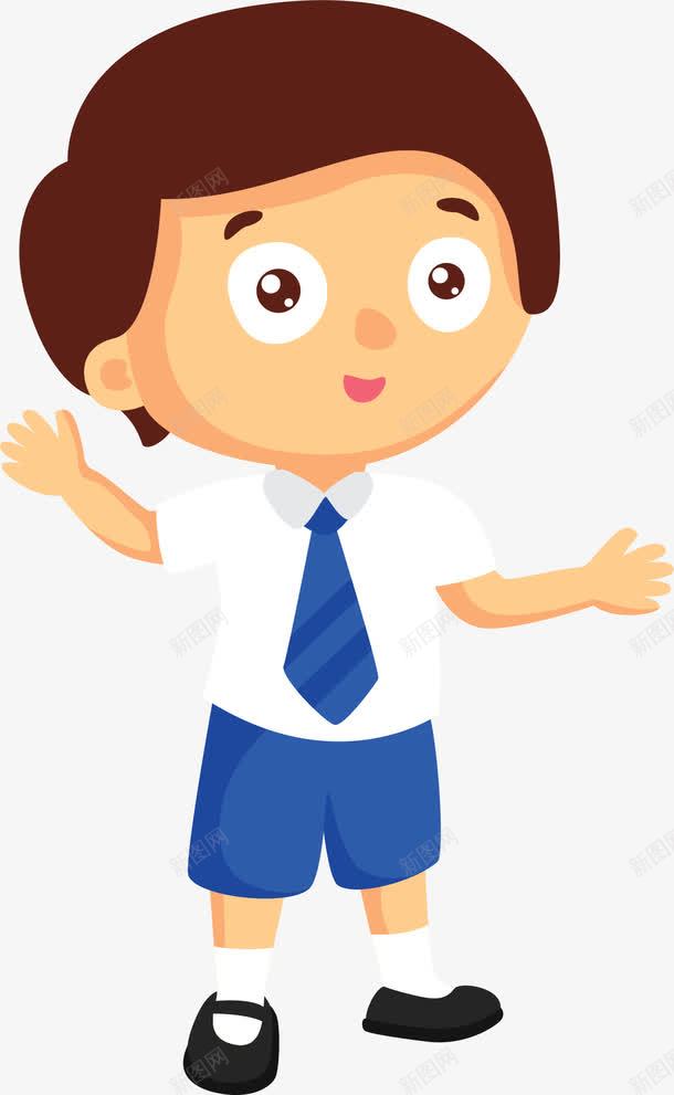 穿制服的小学生png免抠素材_88icon https://88icon.com 卡通人物 去上学 小学生 穿制服 穿校服 背书包