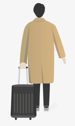 旅行箱的人拉着行李箱的人物高清图片