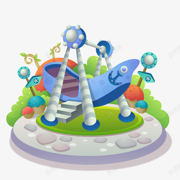 创意游乐场的海盗船png免抠素材_88icon https://88icon.com 创意 海盗船设计 游乐园 游乐场 玩耍