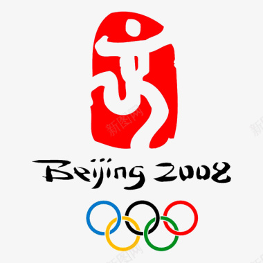 运动会logo北京奥运会logo创意图标图标