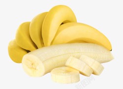 切成片的香蕉新鲜诱人素材