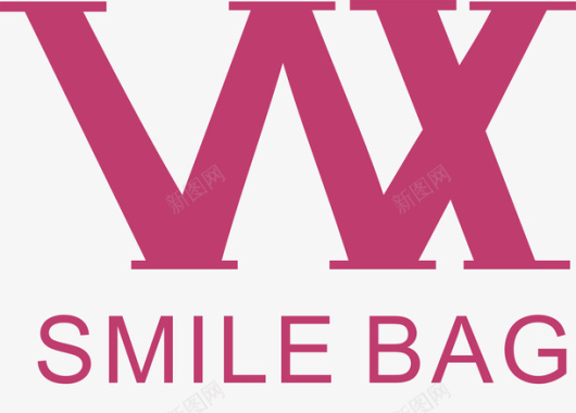 春秋女装VW微笑女包logo图标图标