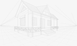 线性房子时尚线性房子模型高清图片