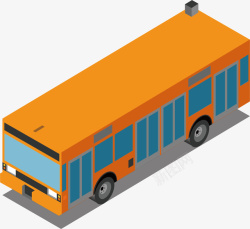 巴士客运车运营矢量图素材
