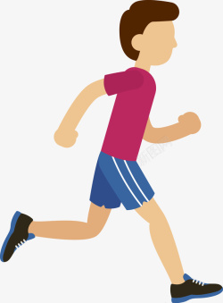 小人奔跑跑步的男人高清图片