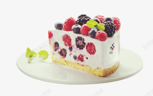 蓝莓蛋糕png免抠素材_88icon https://88icon.com 奶油 水果 点心 甜点 蓝莓 蛋糕
