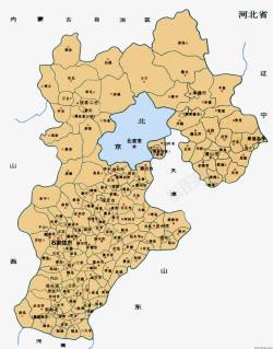 河北地图台历河北省地图图标高清图片