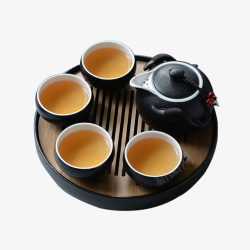 日式飞机杯陶瓷茶具高清图片