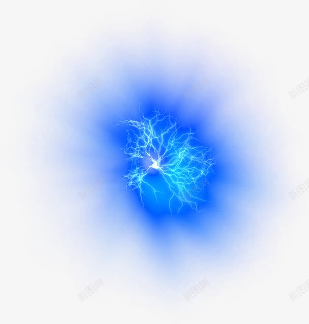 蓝磁png免抠素材_88icon https://88icon.com 光效 光线 电磁 粒子 蓝色 高光