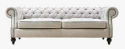白色简洁欧式双人沙发素材