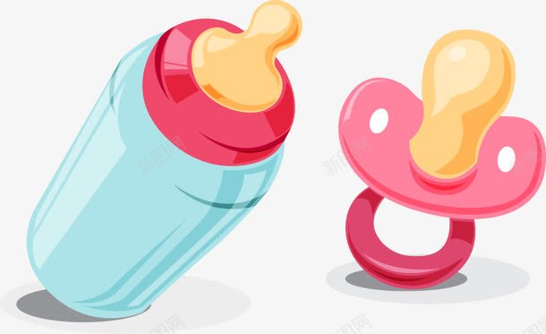 卡通婴儿奶瓶奶嘴矢量图ai免抠素材_88icon https://88icon.com 儿童用品 卡通 奶嘴 奶嘴图案 奶瓶 婴儿用品 扁平 矢量图