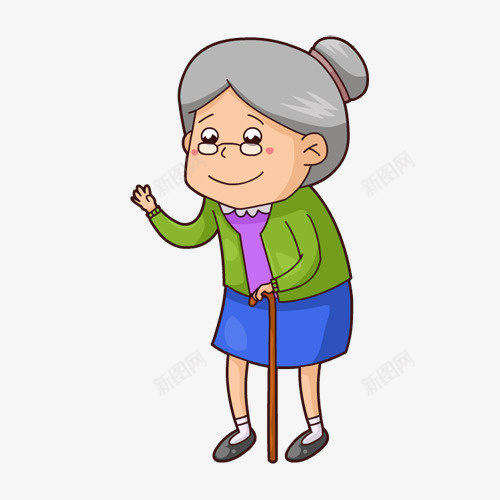 手绘拄拐打招呼的老婆婆png免抠素材_88icon https://88icon.com 上了年纪的人 卡通婆婆 卡通手绘 卡通礼貌 白发女人 老人 老奶奶 老奶奶素描 老婆婆 老婆婆卡通 老年妇女 长辈