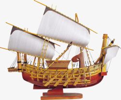 复古航海帆船模型素材