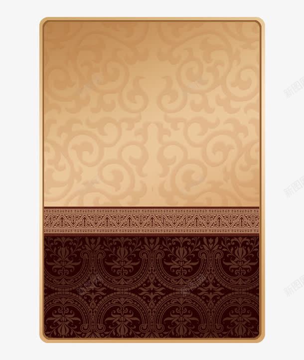 棕色大气邀请函背景png免抠素材_88icon https://88icon.com 店铺背景 房地产装饰 欧式花纹 邀请函