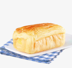 面包和黄油可口手撕面包高清图片