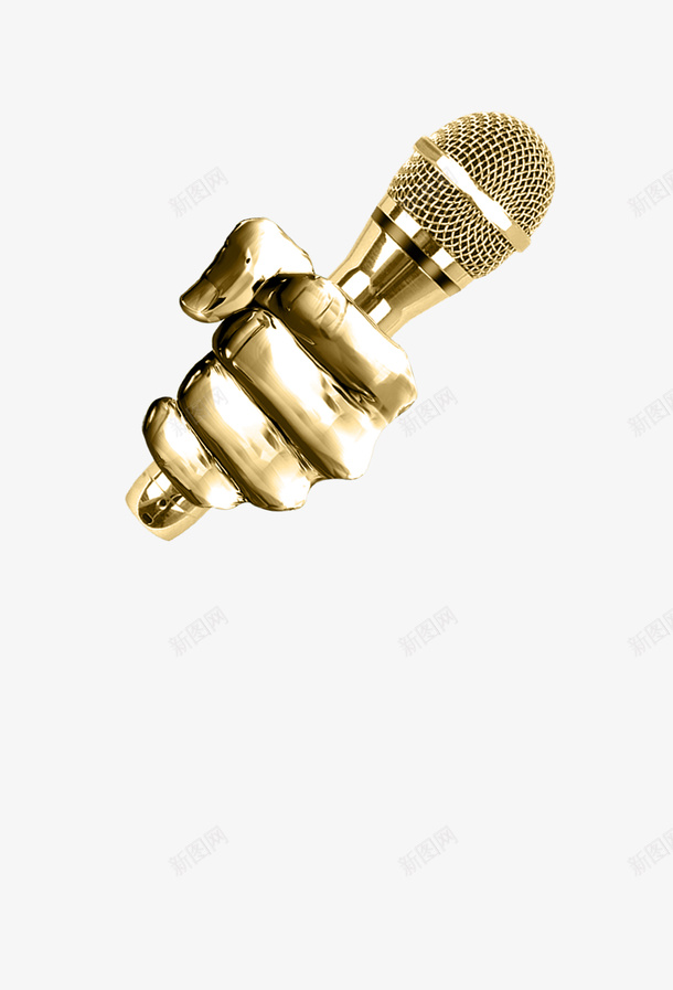 中国好声音金话筒png免抠素材_88icon https://88icon.com 好声音 话筒 金色 高级感