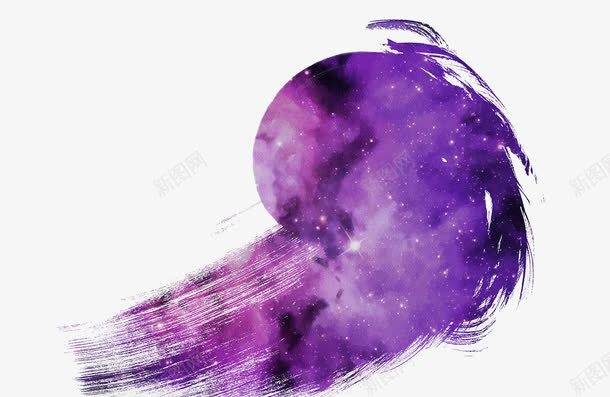 紫色唯美不规则形状星云png免抠素材_88icon https://88icon.com 不规则图形 太空 太阳系 星云 星球 星空 渐变 紫色 银河系