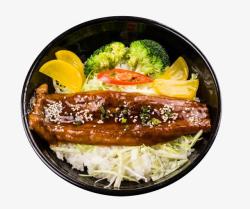韩餐料理蒲烧鳗鱼饭高清图片
