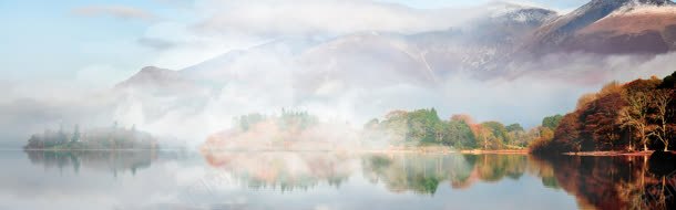 唯美山水背景