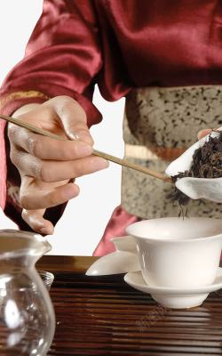 茶艺师茶具素材