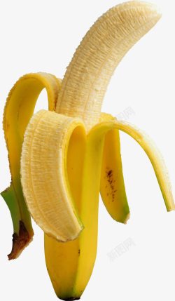 剥开的香蕉一根剥开了皮的香蕉高清图片