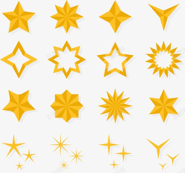 手绘星星图案png免抠素材_88icon https://88icon.com 五角星 五角星星 六芒星 多边立体星星 徽章 扁平 手绘 星星 标志 立体五角星 金色