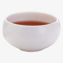 白色茶杯里泡好的沙棘茶素材