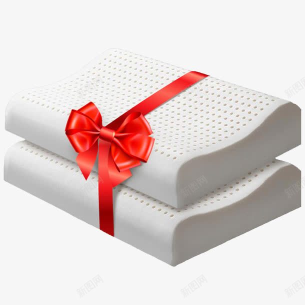 乳胶枕促销png免抠素材_88icon https://88icon.com 买一送一 乳胶枕头 海报素材 红色蝴蝶结
