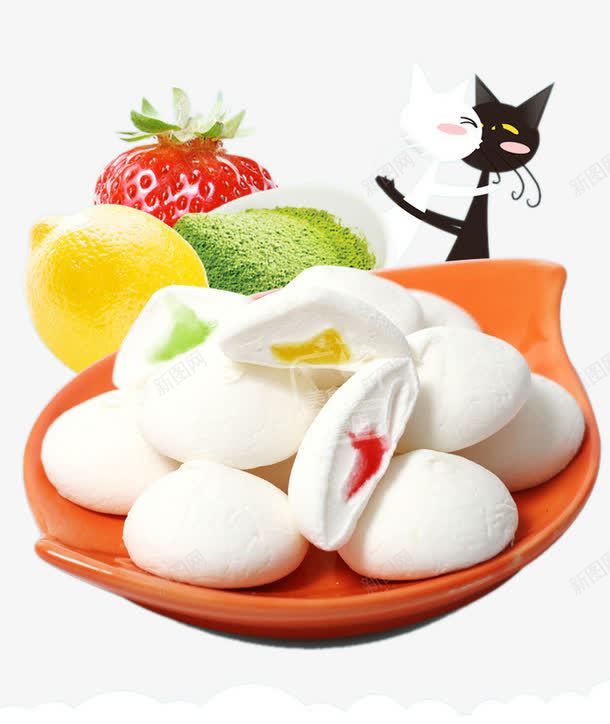 水果棉花糖png免抠素材_88icon https://88icon.com 产品实物 小猫 柠檬 棉花糖 水果 草莓
