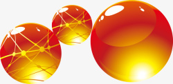 立体球分子立体球泡矢量图素材