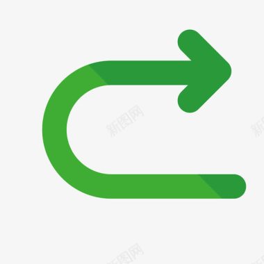 绿色循环绿色箭头图标图标