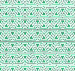 绿色三角线条花纹矢量图素材