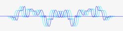 粉色均衡器蓝色线条声波矢量图高清图片
