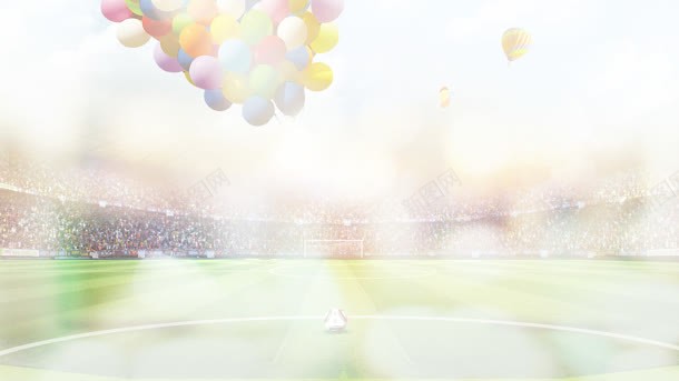 彩色梦幻气球装饰背景