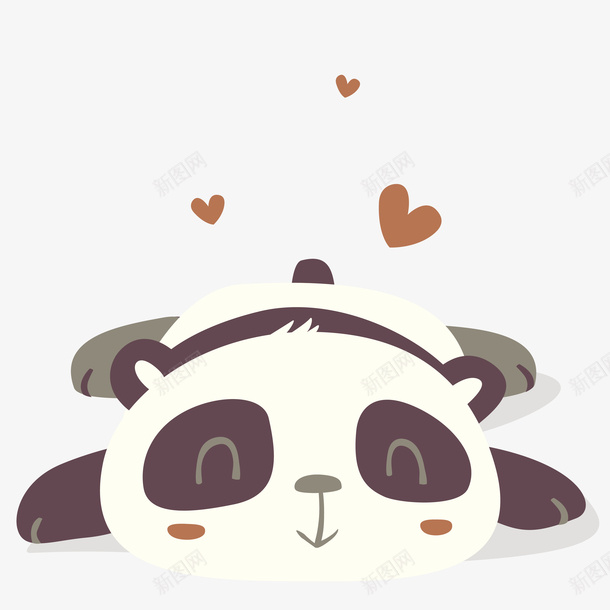 趴着的小熊猫png免抠素材_88icon https://88icon.com png图形 动物 国宝 小熊猫 熊猫眼 爱心 装饰