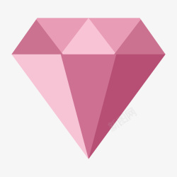 钻石形状红色三角形几何钻石元素矢量图高清图片
