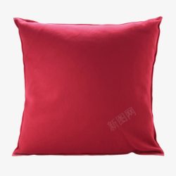 红色抱枕枕头高清图片