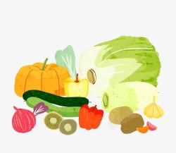 营养膳食搭配好吃的蔬菜高清图片