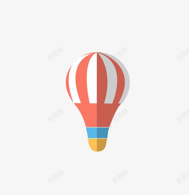 扁平化热气球png免抠素材_88icon https://88icon.com 卡通 可爱 扁平化 热气球