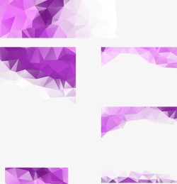紫色封面多边形几何炫彩背景高清图片