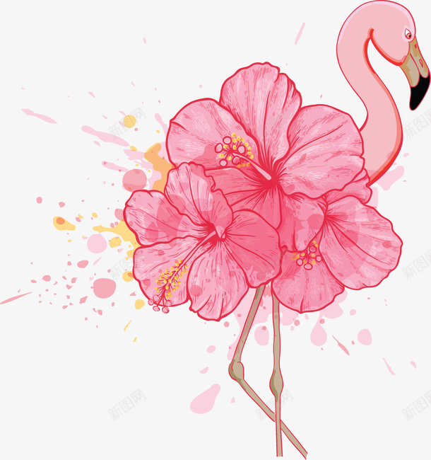 卡通火烈鸟创意装饰图案png免抠素材_88icon https://88icon.com 儿童房 手绘简约 火烈鸟 火烈鸟装饰 火焰鸟 热带 简约手绘 装饰画简约