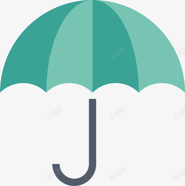 蓝色的雨伞矢量图ai免抠素材_88icon https://88icon.com 卡通 实用 家具 物品 蓝色 防雨 雨伞 矢量图